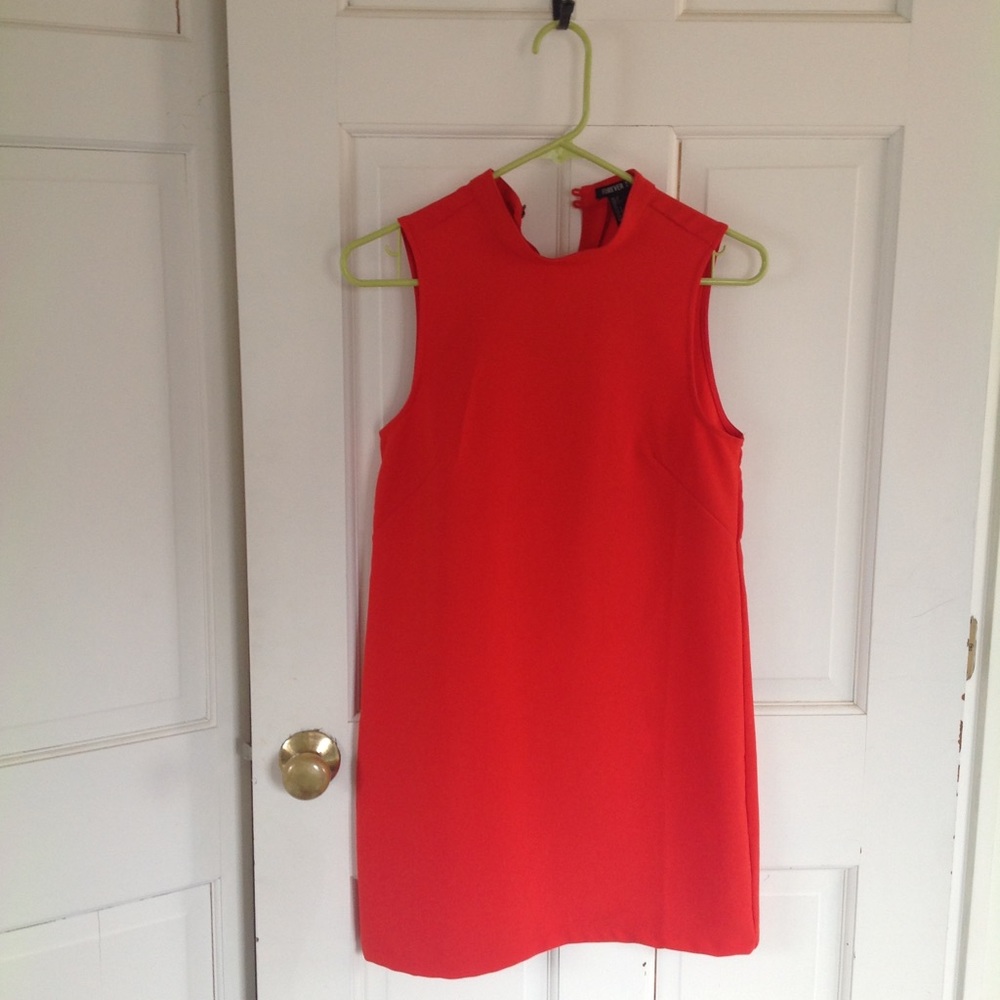 Forever21 sheath dress bright orange